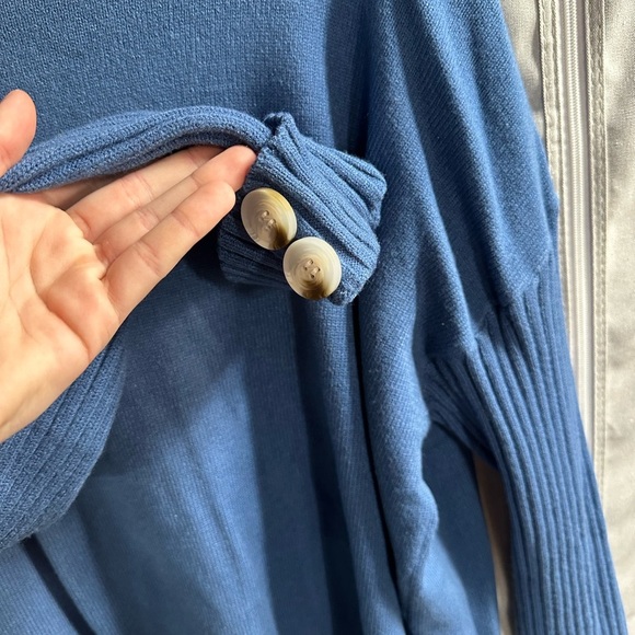 Anrabess Long Sleeve Turtle Neck Cozy Soft Sweater High Low Size Large - Picture 3 of 8